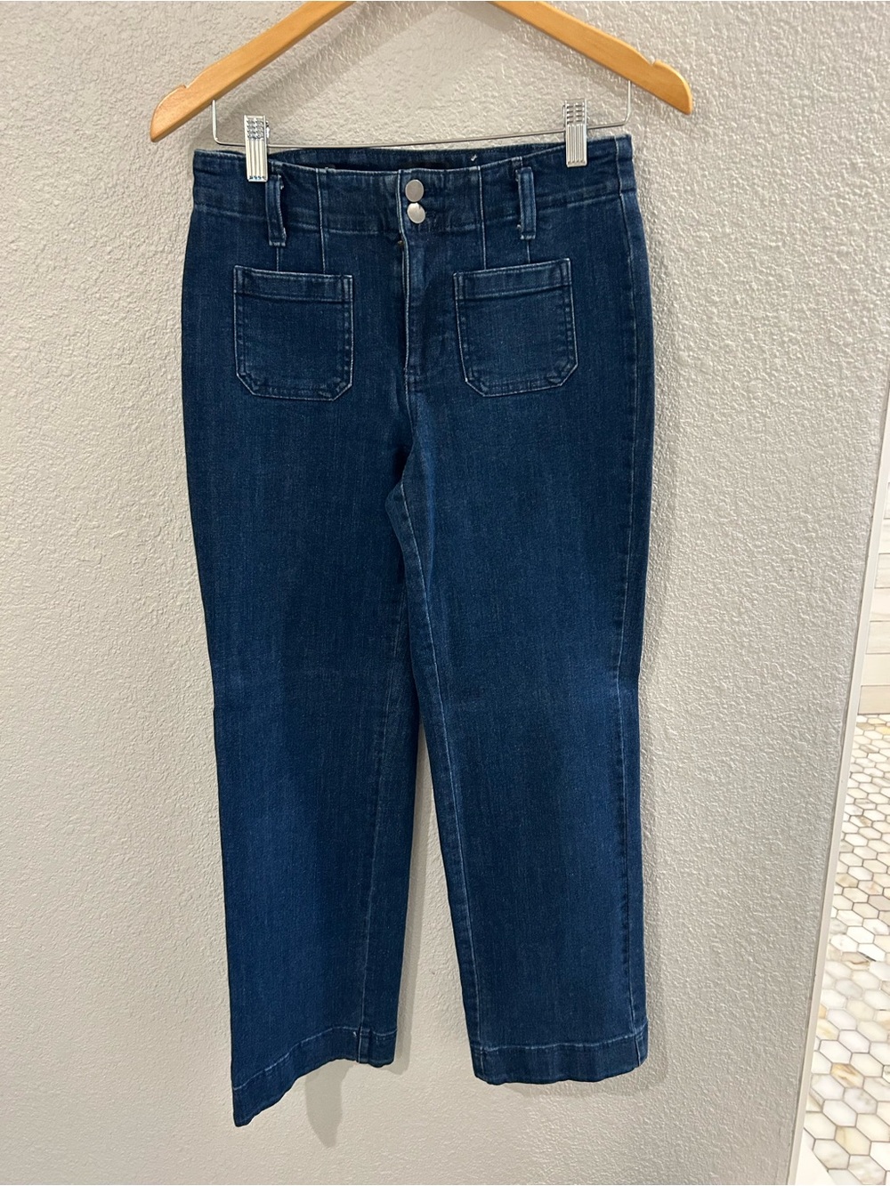Talbots Dark Indigo Cropped Straight Jeans